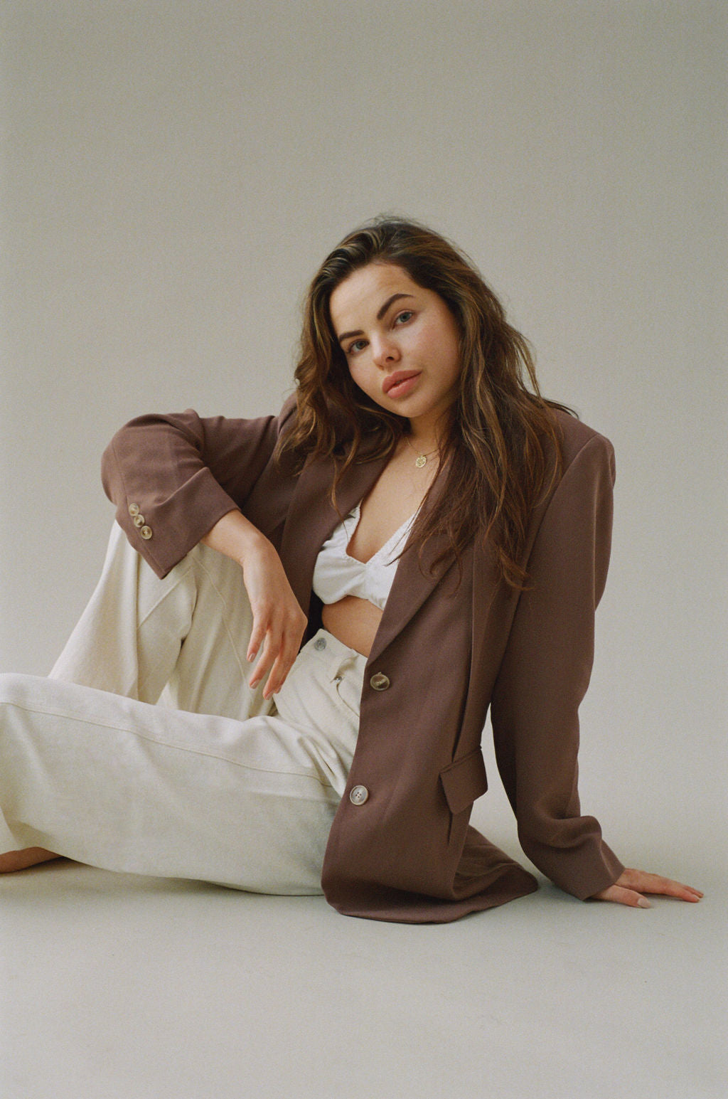 LEO – OVERSIZED BROWN BLAZER