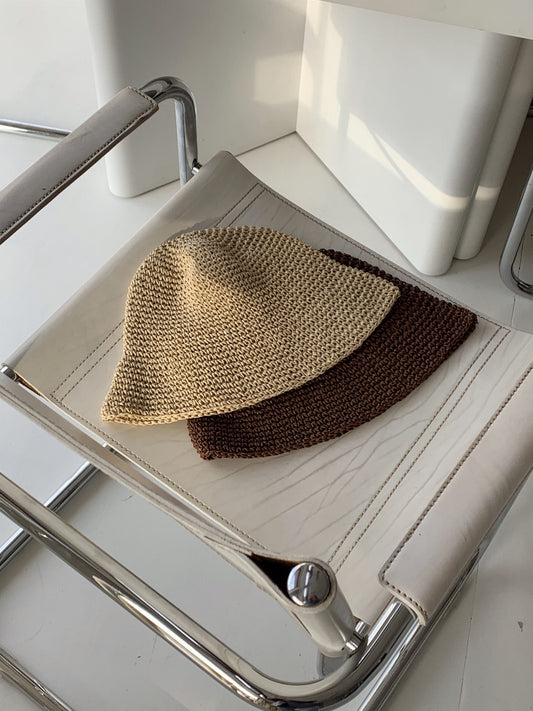 SOLEIL – Straw Bucket Hat