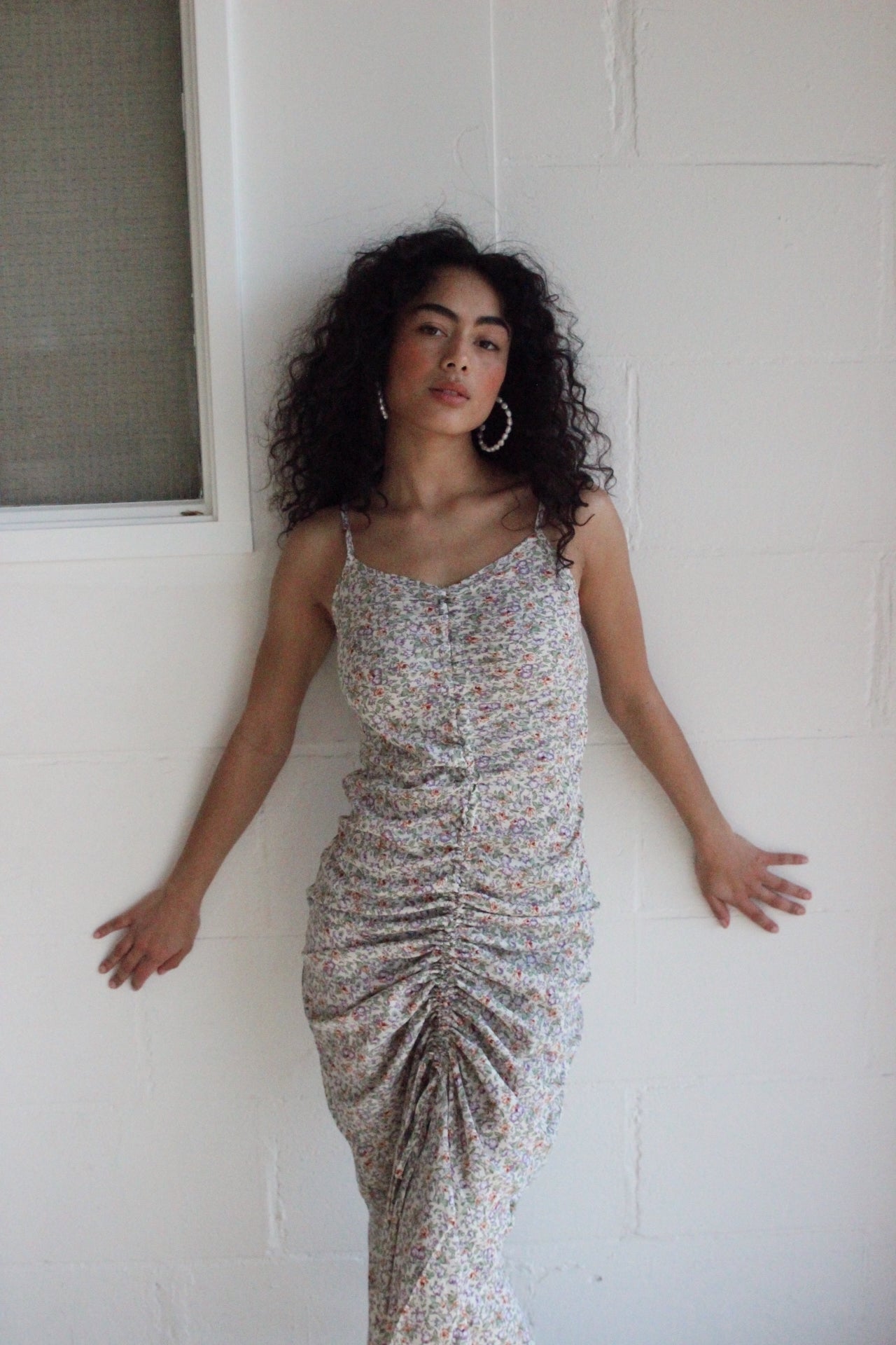 ALEXA – Flower Print Long Dress
