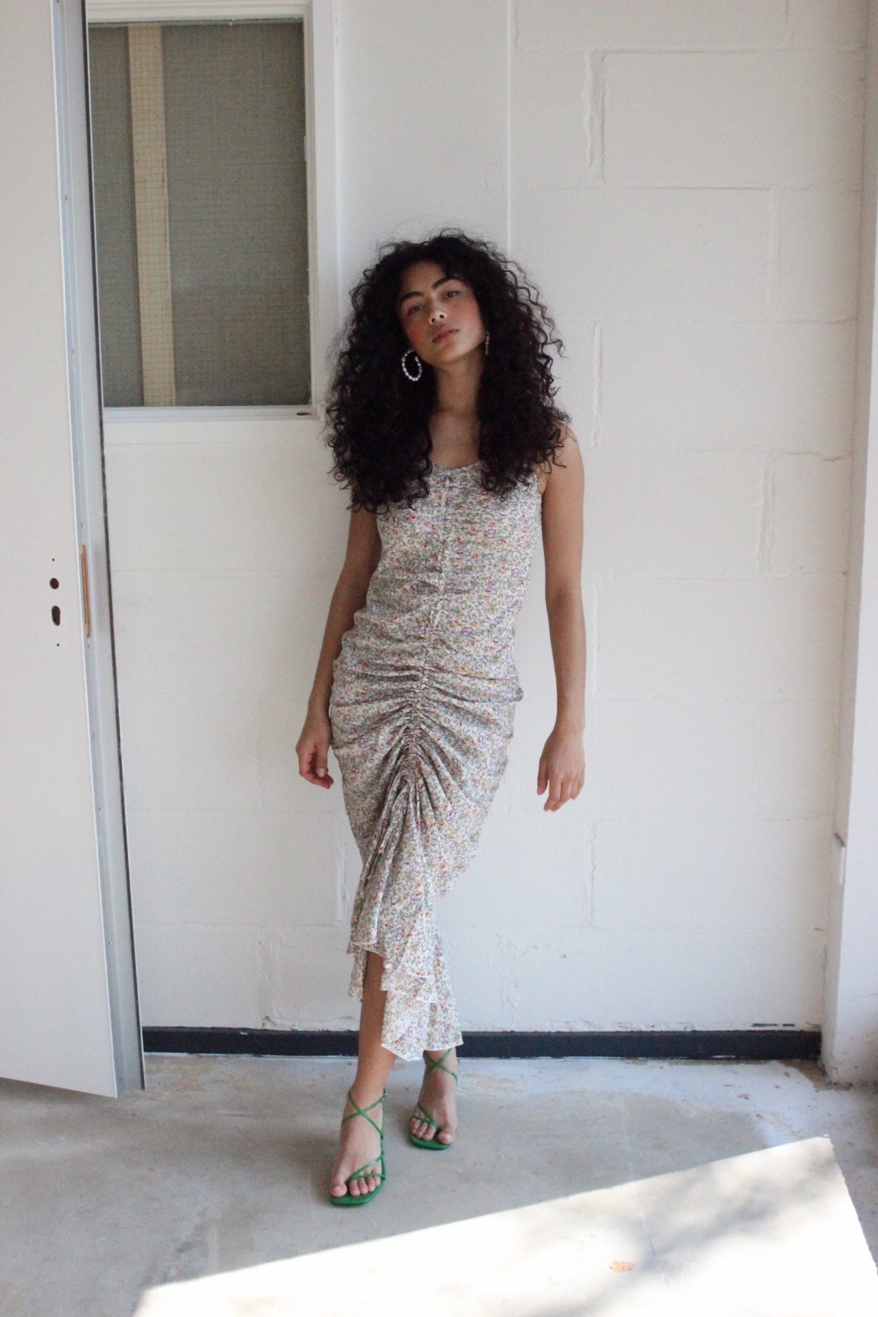 ALEXA – Flower Print Long Dress