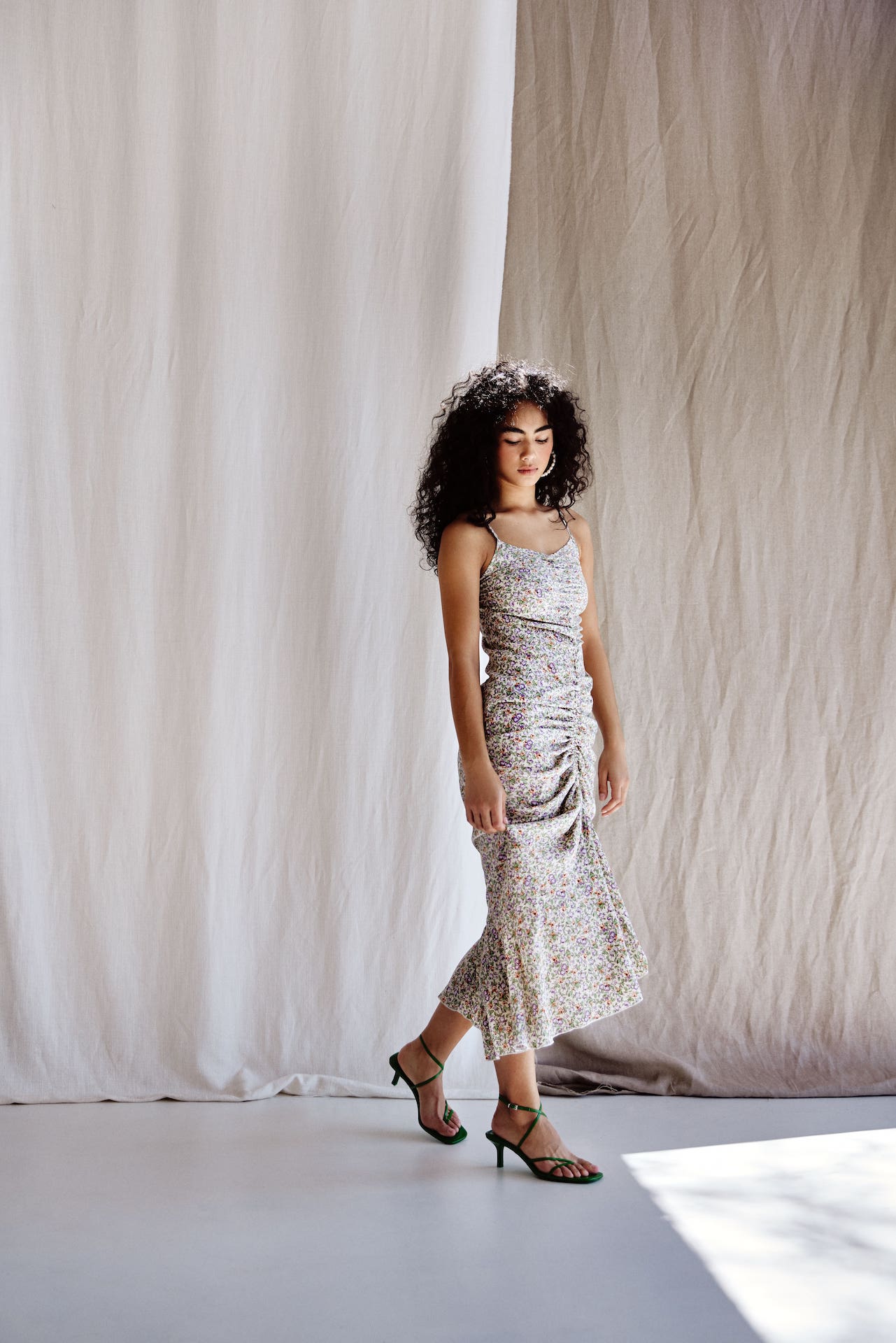 ALEXA – Flower Print Long Dress