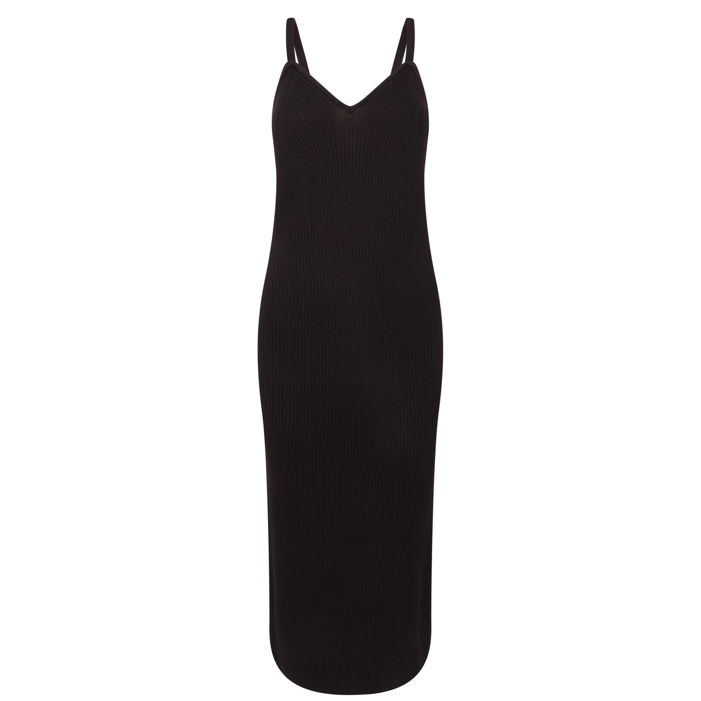 ELISE – Black Knitted Bodycon Dress