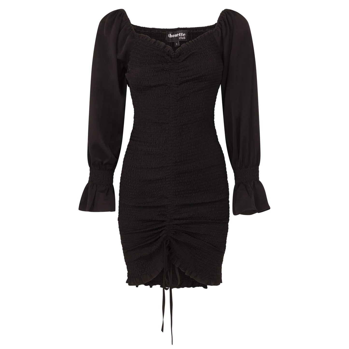 FLORE – Black Mesh Dress