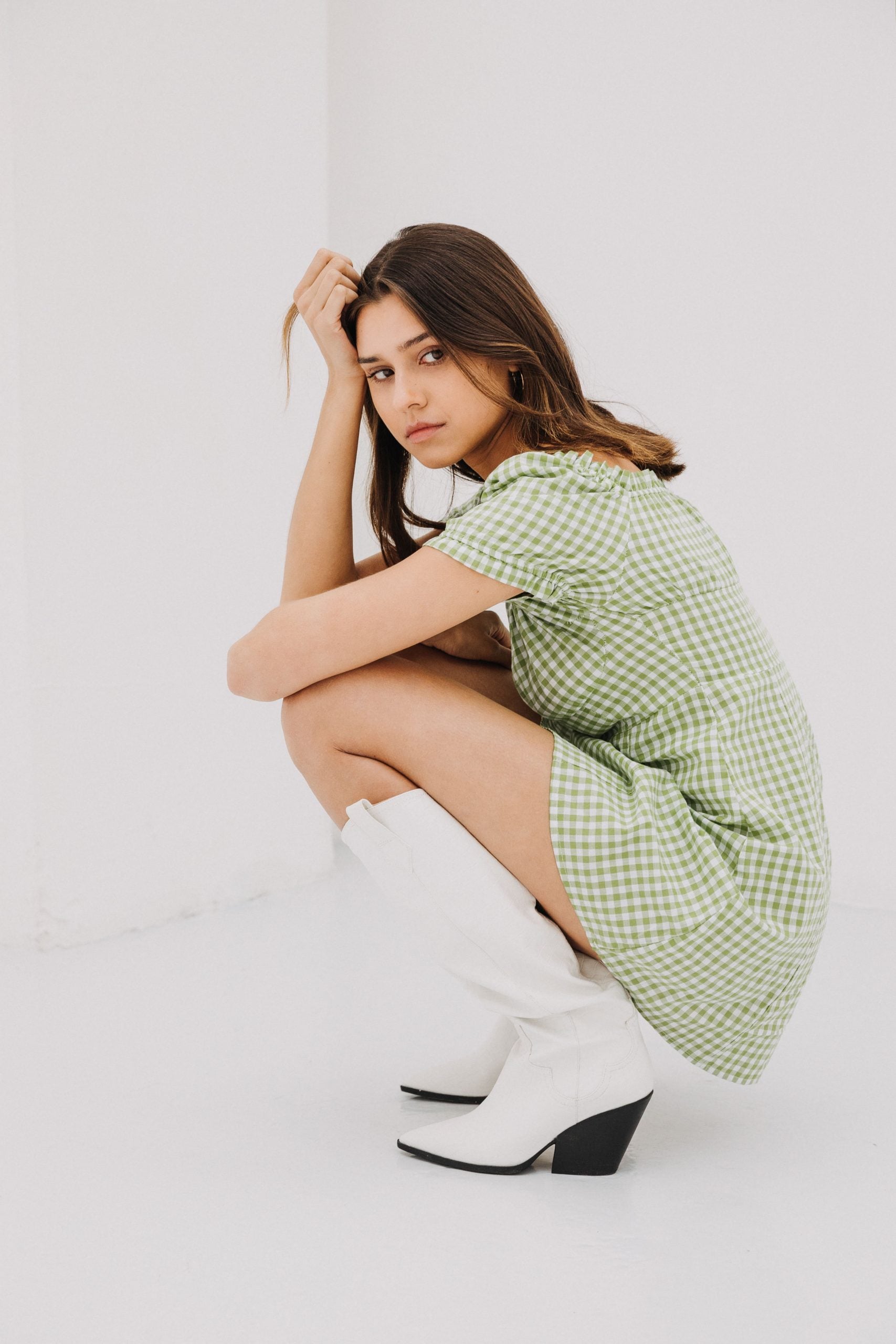 ROXY - Green Check Dress ROXY - Green Check Dress
