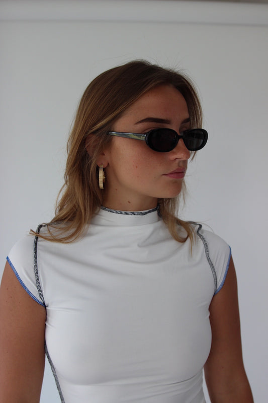 INES - Rib Hoop Earrings