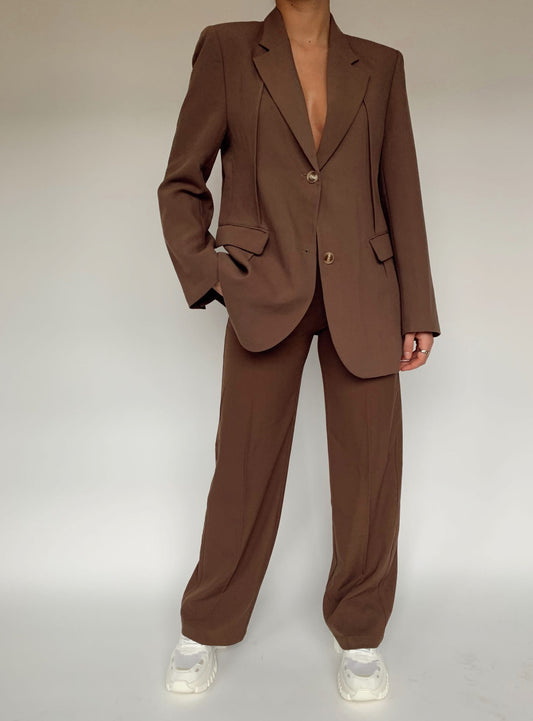 LEO – Brown Oversized Blazer