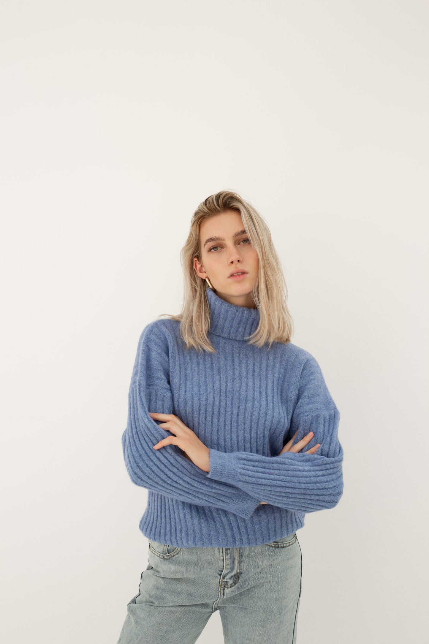 GIGI - Turtle Neck Relaxed Fit Non-Itchy Sweater