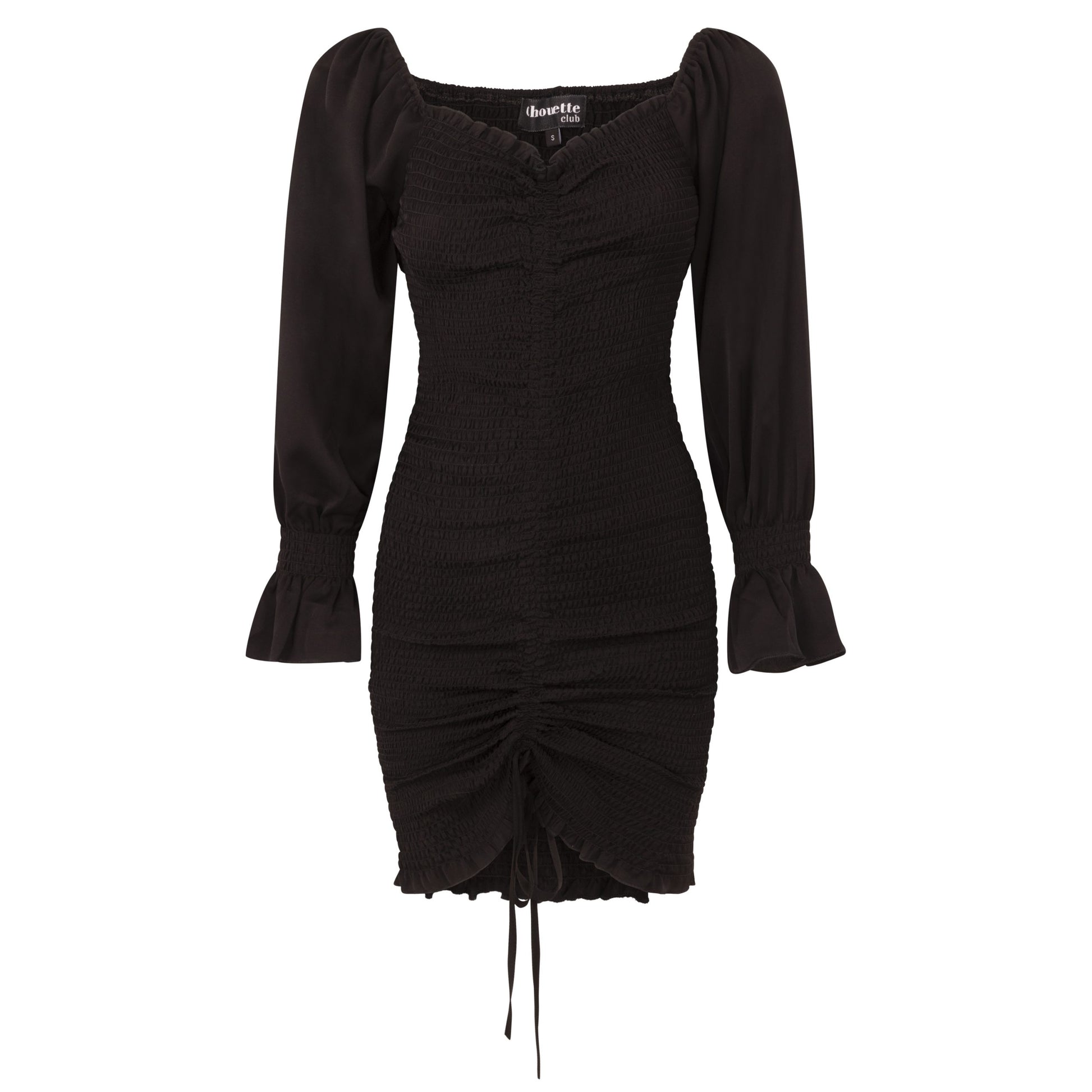 FLORE –  Black Mesh Dress
